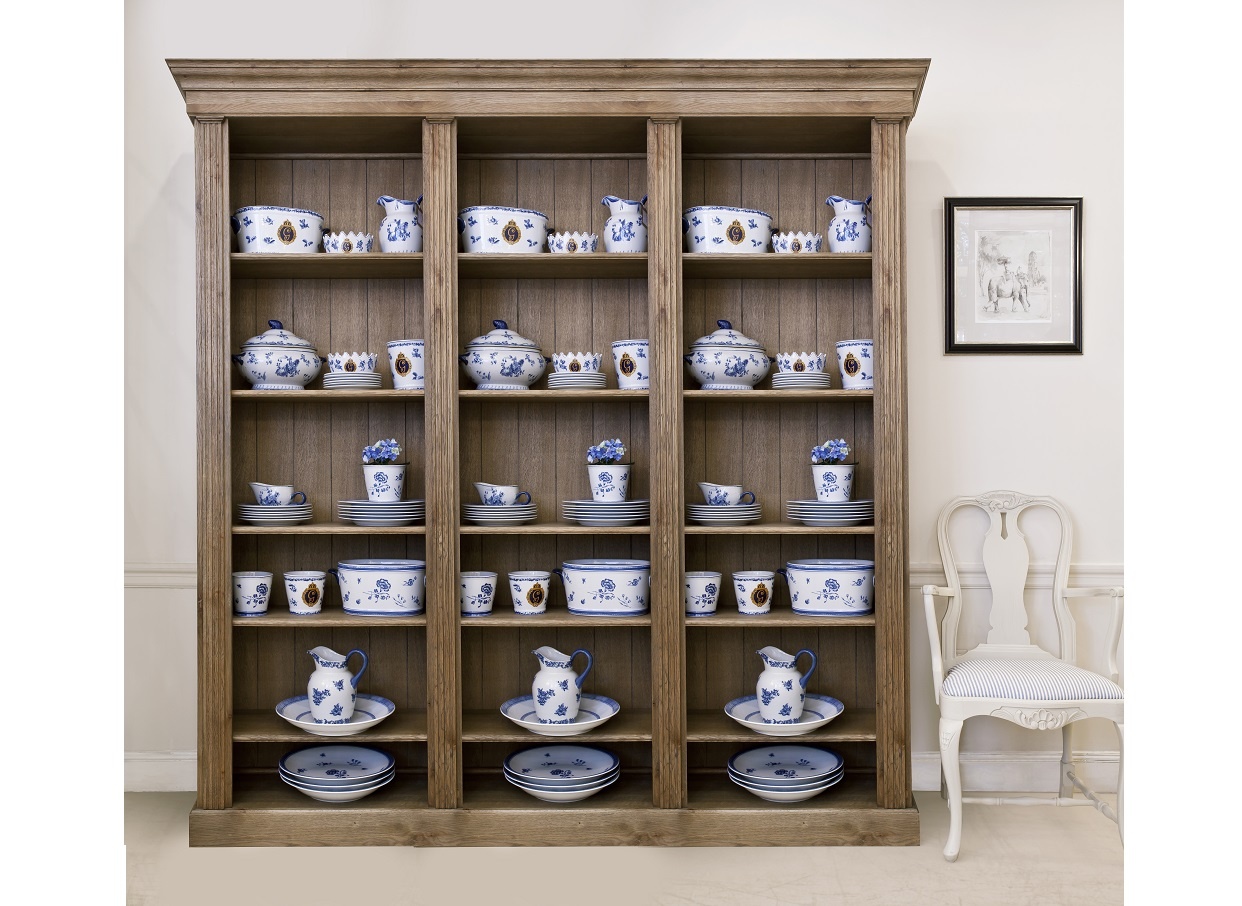 Triple Bibliotheque Bookcase in Oak