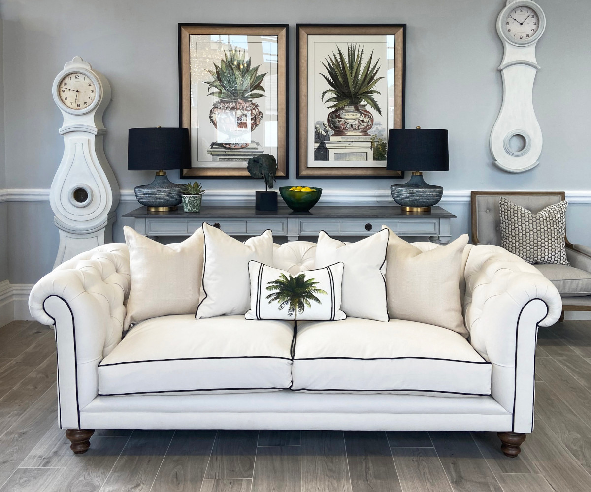 Kensington 3 Seater Sofa Shown in Bespoke Fabric