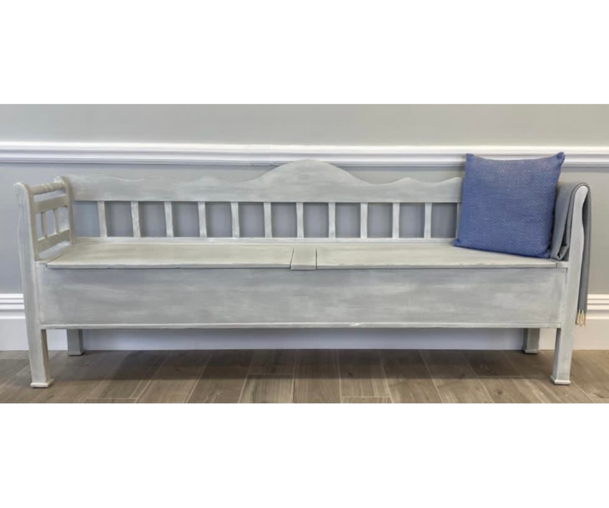 Original Settle with Double Storage, 217cm