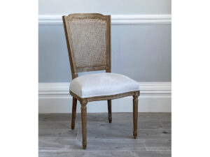 Halland Rattan Back Dining Chairs in Linnet Clay