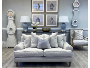 Hamptons 2 Seater Sofa Shown in Bespoke Fabric