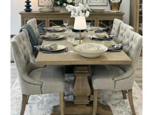 Halland Oak Dining Table with Oak Base, 240cm
