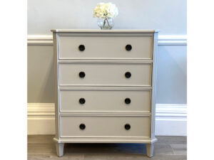Anna Chest of 4 Drawers in Chalk Grey