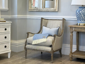 Windsor Oak Armchair in Linen