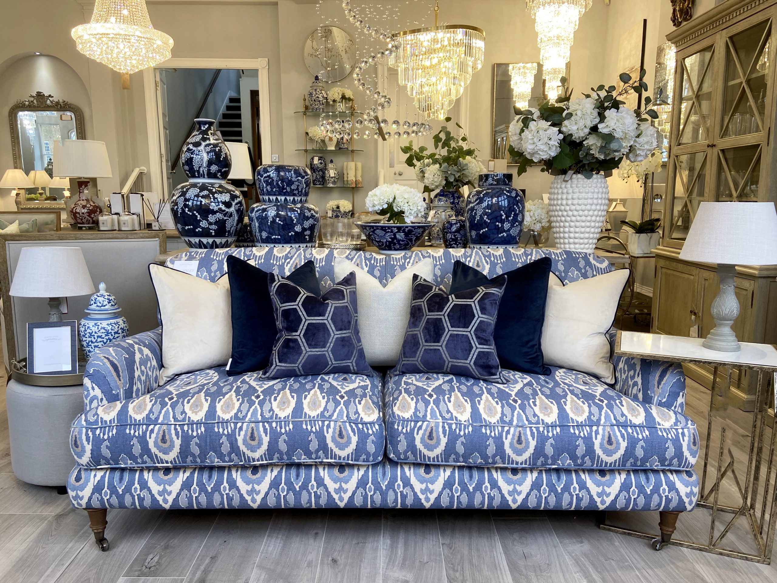 Helmsley 3 Seater Sofa in Bespoke Designer Fabric