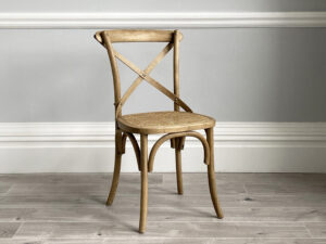 Rustic Cross Back Dining Chair
