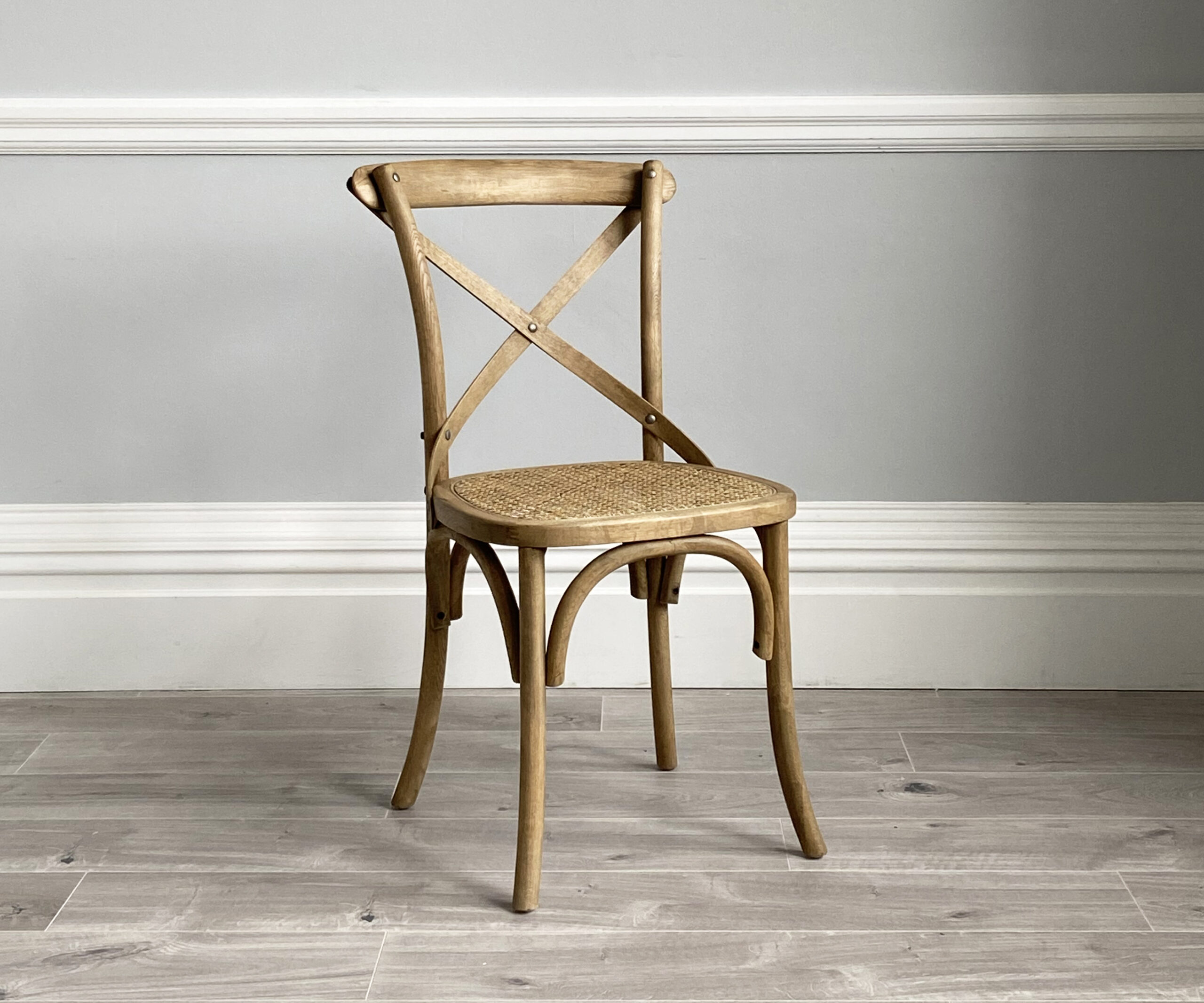 Rustic Cross Back Dining Chair