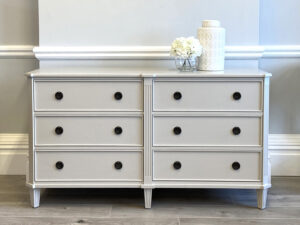 Anna 6 Drawer Sideboard in Chalk Grey