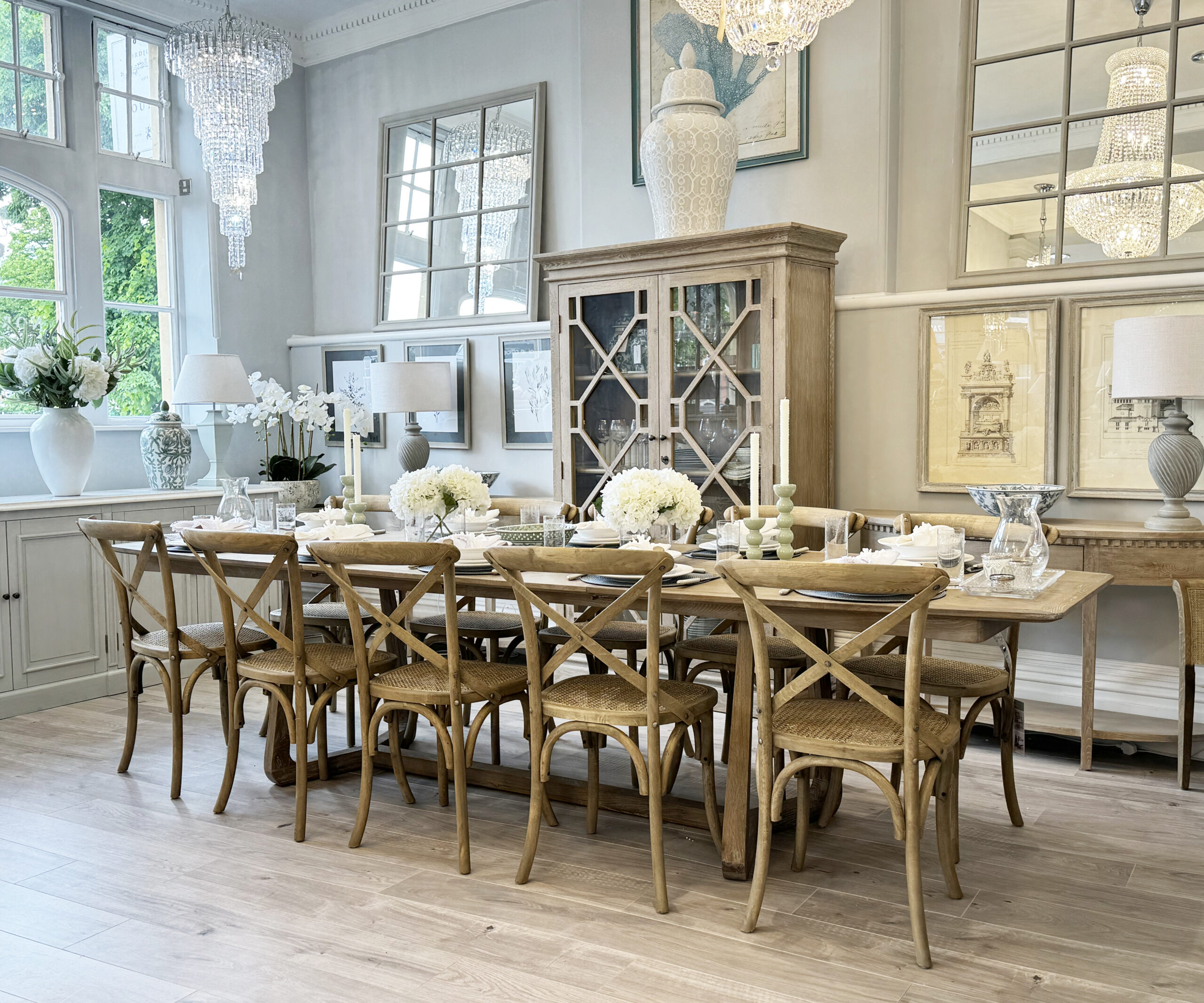 Malmo Extending Oak Dining Table, 320cm