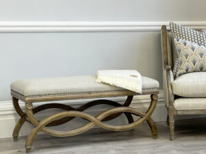 Ebba Bench Stool in Porridge