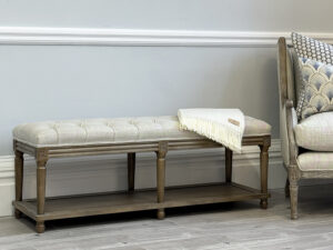 Astrid Bench Stool in Porridge
