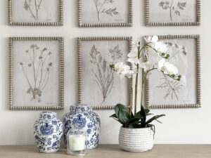 Real Touch Orchid in Grey Pot, 24"