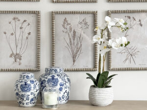 Real Touch Orchid in Grey Pot, 22"