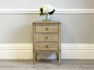 Gustavian Oak Bedside Chest