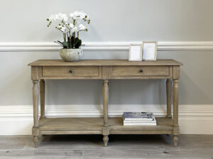 Henley 2 Drawer Oak Console Table