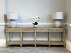 Henley 4 Drawer Oak Console Table