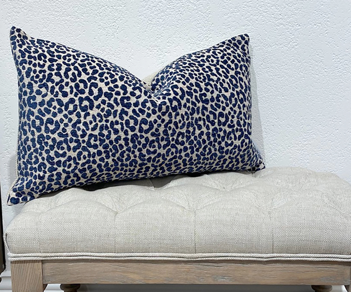 Cushion - Wildcat Indigo 59x36cm