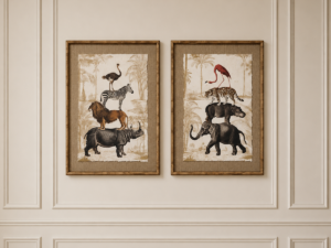 Set of 2 Framed Prints - In The Wild