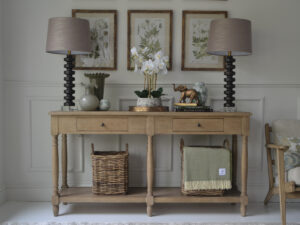 Astor Oak 2 Drawer Console Table