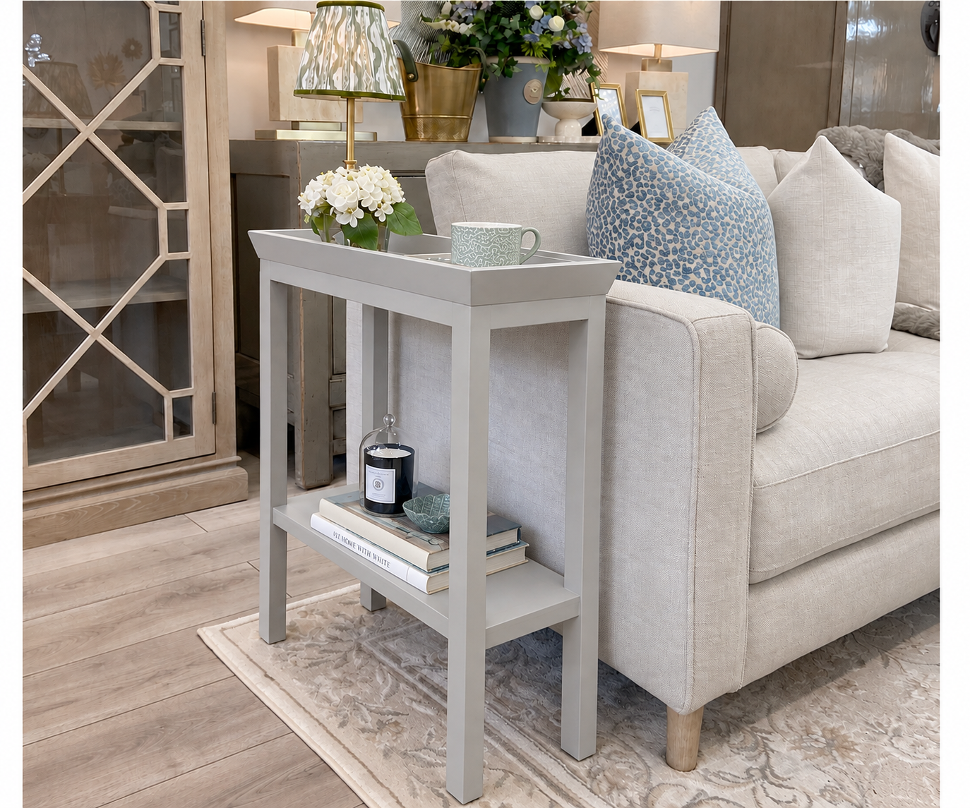 Gustavian Sofa Side Table - Large