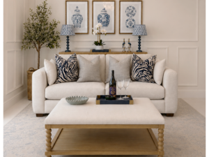 Lexington 2 Seater Sofa in Silver Fabric
