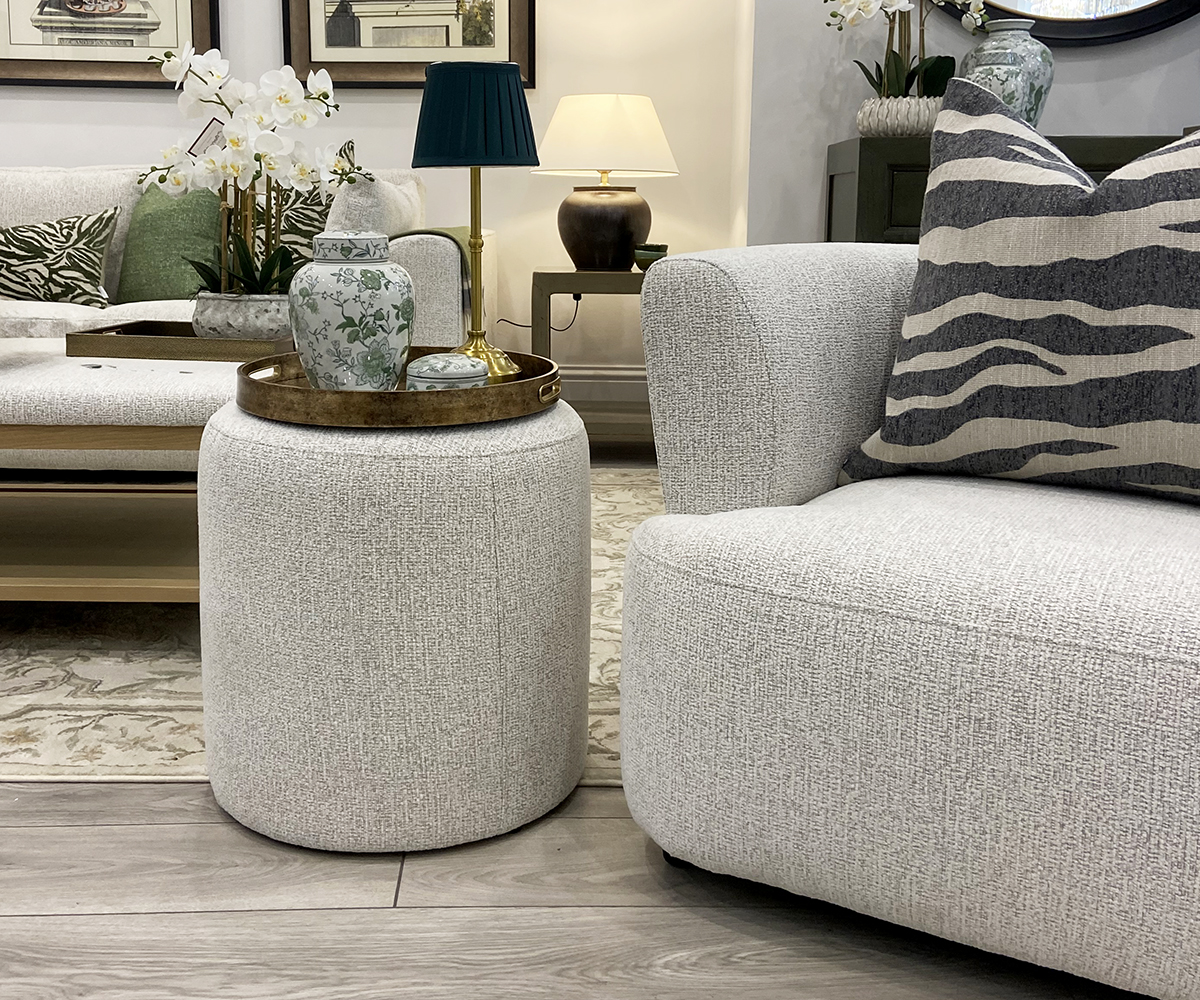 Demi Stool in Cloud