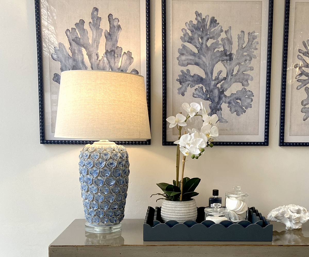 Indigo Scalloped