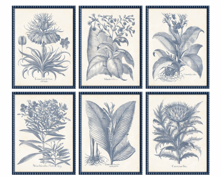 Indigo thistles