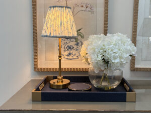18cm Lampshade in Sprig Blue