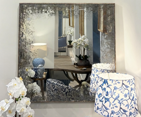 Sydney Mirror with Distressed Edge, 82x82cm