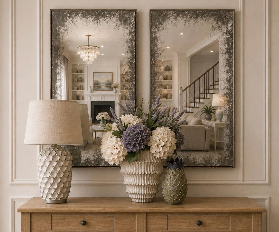 Sydney Mirror with Distressed Edge, 60x90cm