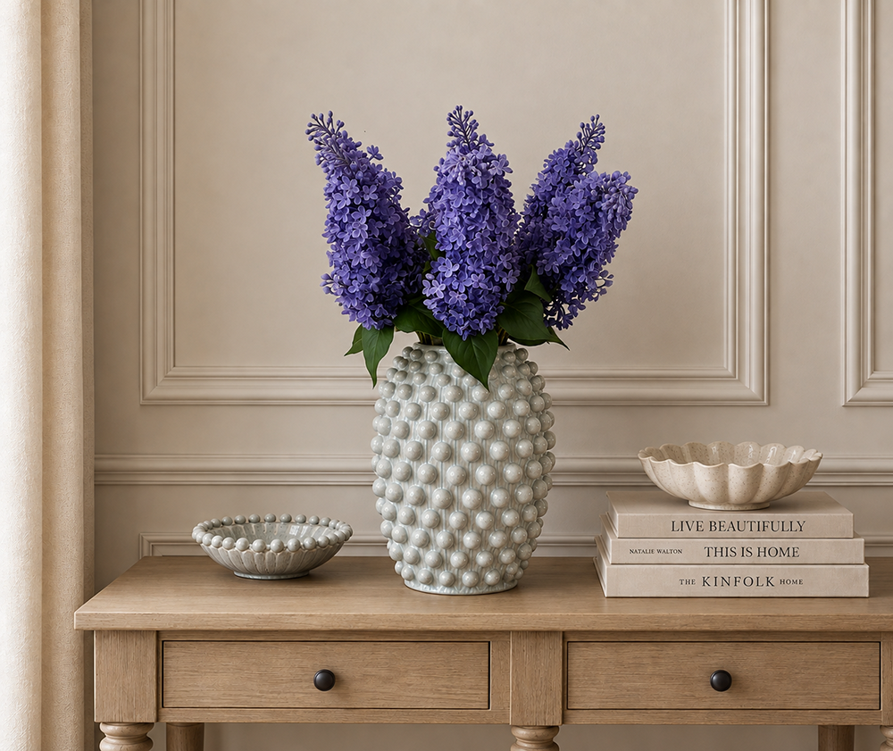 Real Touch Blue Lilac Stem, 73cm