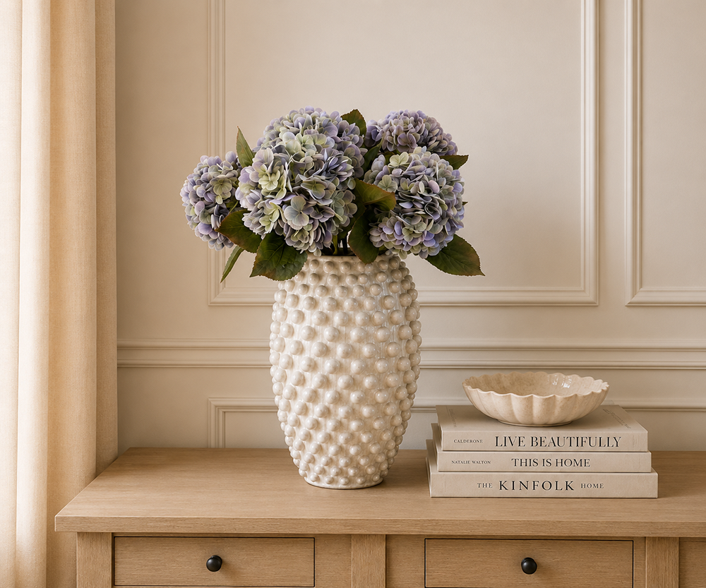 Real Touch Lavender Hydrangea Stem, 53cm
