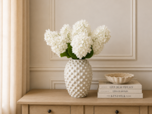 Real Touch White Paniculate Hydrangea Stem, 70cm