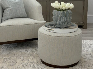 Tiggy Stool in Lucerne Spa Fabric