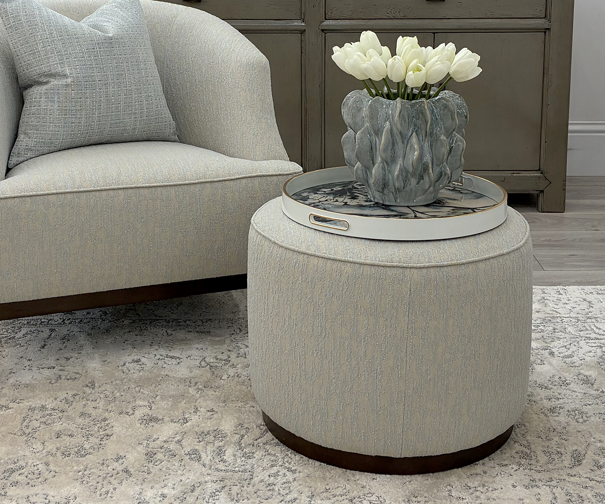 Tiggy Stool in Lucerne Spa Fabric