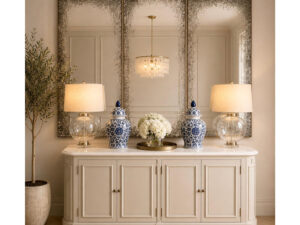 Set of 3 Sydney Mirrors with Distressed Edge, 153x77cm
