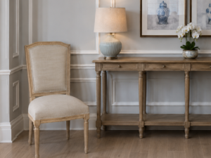 Halland Upholstered Dining Chair in Linen