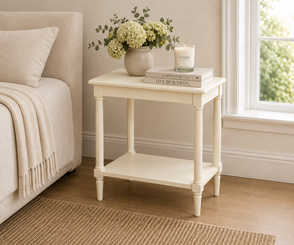 Hector Side Table with Marble Top