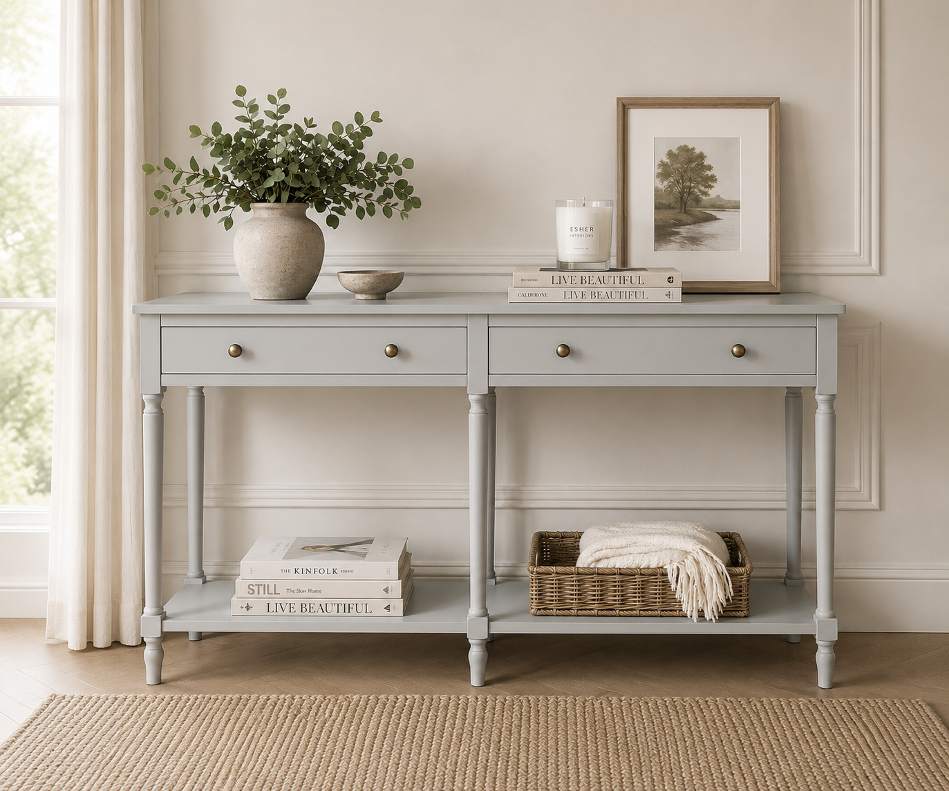 Elin 2 Drawer Console Table