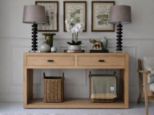 Hamptons 2 Drawer Console Table