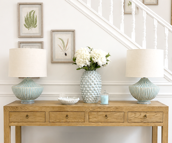 Beatrice Bobble Vase - Barely Blue