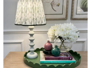 Tabitha Lamp & Shade in Green Sprig