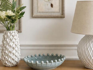 Bertie Oval Bobble Bowl in Ice Flow - Medium