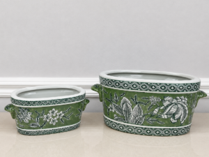 Botanical - Set of 2 Oval Planters