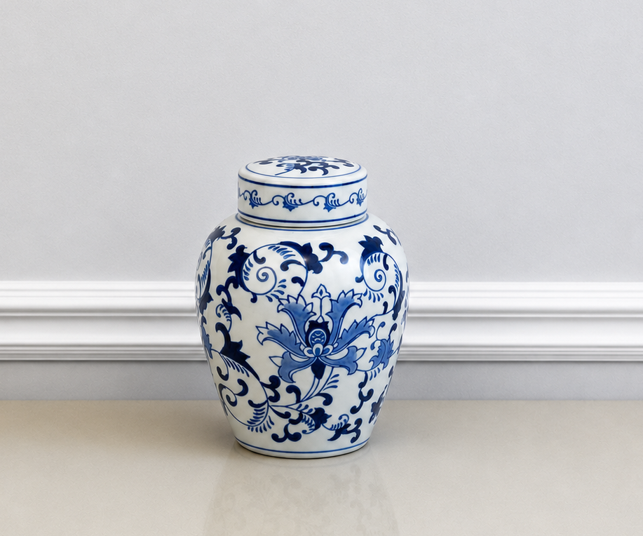 Small 8" Mandarin Jar with Lid