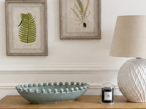 Bertie Oval Bobble Bowl in Ice Flow - Large