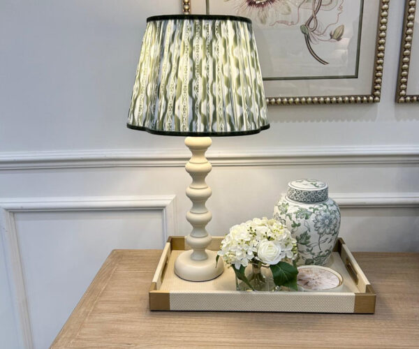 Tabitha Lamp & Shade in Ikat Olive