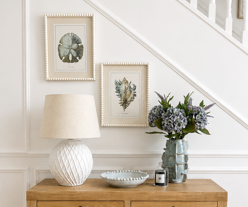 Bertie Round Bobble Bowl in Barely Blue - Medium