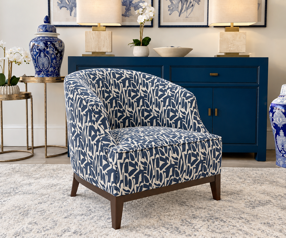 Archie Armchair in Positano Ink